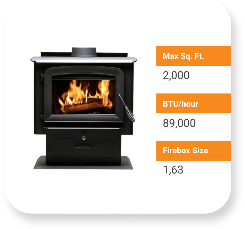 Ashley 2,000 Sq. Ft. by US Stove Company